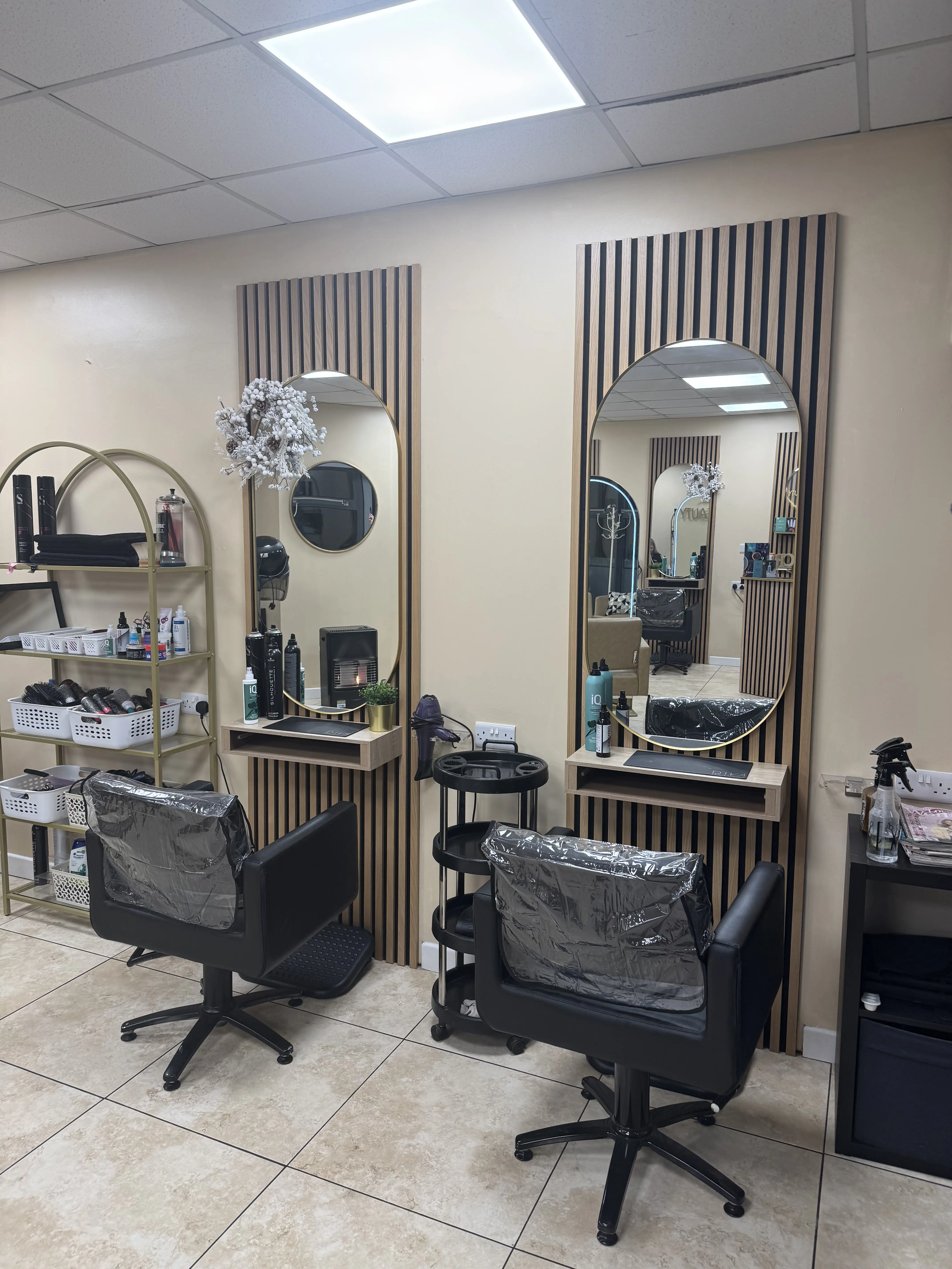 Editorial portrait of the CRC Hair & Beauty salon interior